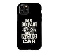 Distressed Go Kart Racing Driver My Go Kart Goes Faster Than Case for iPhone 11 Pro