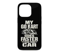 Distressed Go Kart Racing Driver My Go Kart Goes Faster Than Case for iPhone 13 Pro