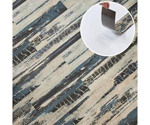 Distressed Grey Self Adhesive Floor Planks - 30 Pack Cover 44.88 sq ft / 4.17 sqm- Vinyl Flooring Set - Peel and Stick Tiles - 36x5.98 in (91.4x15.2cm) - Sticky Floor Tiles - Stormwave Timber Design