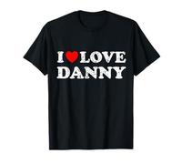 Distressed Grunge Worn Out Style I Love Danny T-Shirt