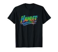 Distressed Hamlet Prince Denmark Shakespeare Title Mem T-Shirt