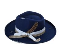 Distressed Hat For Women Men With Woven Belt Panama Hat Roll Brims Cosplay Costume Adult Theme Party Gentlemen Street Photography