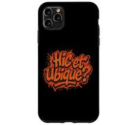 Distressed Hic Et Ubique Hamlet Act One Shakespeare Latin Case for iPhone 11 Pro Max