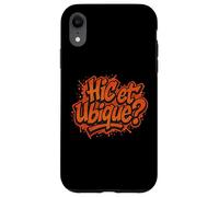 Distressed Hic Et Ubique Hamlet Act One Shakespeare Latin Case for iPhone XR