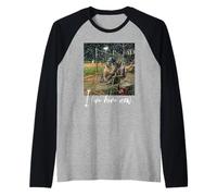 Distressed I Live Here Now Hedgehog Baseball Cute Animal Raglan Baseball Tee