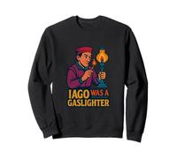 Distressed Iago Gaslighter Shakespeare Othello Villain Meme Sweatshirt