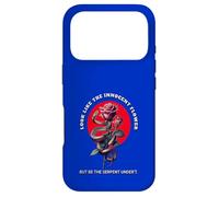 Distressed Innocent Flower Serpent Lady Macbeth Quotation Case for iPhone 17 Pro