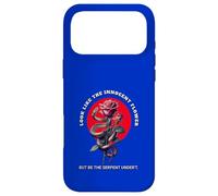 Distressed Innocent Flower Serpent Lady Macbeth Quotation Case for iPhone 17 Pro Max