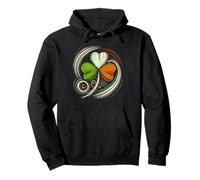 Distressed Ireland Flag Shamrock Irish Flags Vintage Pullover Hoodie