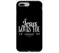 Distressed Jesus Loves You, Forgive, Christian Case for iPhone 7 Plus/8 Plus
