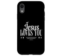 Distressed Jesus Loves You, Forgive, Christian Case for iPhone XR