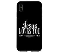 Distressed Jesus Loves You, Forgive, Christian Case for iPhone XS Max