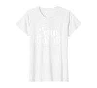 Distressed Jesus Loves You, Forgive, Christian Value Graphic T-Shirt, Women, White, M