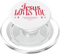Distressed Jesus Loves You, Jesus Never Fails, Christian PopSockets PopGrip for MagSafe