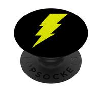 Distressed Lightning Bolt superhero symbol gift PopSockets Adhesive PopGrip