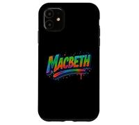 Distressed Macbeth Shakespeare Title Tragedy Play Drama Meme Case for iPhone 11