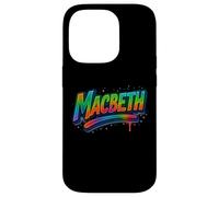 Distressed Macbeth Shakespeare Title Tragedy Play Drama Meme Case for iPhone 14 Pro