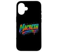Distressed Macbeth Shakespeare Title Tragedy Play Drama Meme Case for iPhone 16