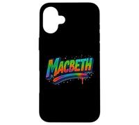 Distressed Macbeth Shakespeare Title Tragedy Play Drama Meme Case for iPhone 16 Plus