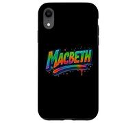 Distressed Macbeth Shakespeare Title Tragedy Play Drama Meme Case for iPhone XR
