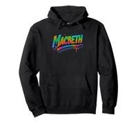 Distressed Macbeth Shakespeare Title Tragedy Play Drama Meme Pullover Hoodie
