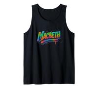 Distressed Macbeth Shakespeare Title Tragedy Play Drama Meme Tank Top