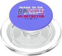 Distressed Made in Da BRONX So I Have A BS Detector PopSockets PopGrip for MagSafe