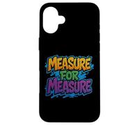 Distressed Measure Shakespeare Comedy Play Title Grafitt Case for iPhone 16 Plus