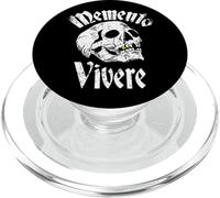 Distressed Memento Vivere Tattoo Skull Stoic Philosophers PopSockets PopGrip for MagSafe