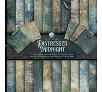 Distressed Midnight 8.5" x 8.5" pattern paper collection:: | Decorative | Card making | Junk Journal | Scrapbook | Paper crafts | Distressed | Floral | Collage | Vintage