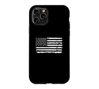 Distressed Monochrome USA Flag Case for iPhone 11 Pro