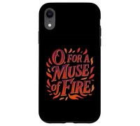 Distressed Muse Fire King Henry Fifth Shakespeare Quotation Case for iPhone XR