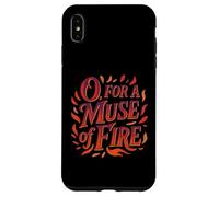 Distressed Muse Fire King Henry Fifth Shakespeare Quotation Case for iPhone XS Max