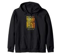 Distressed Music Food Love Play Twelfth Night Shakespeare Zip Hoodie