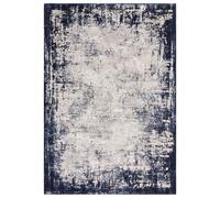 Distressed Navy Rug - 230 x 160 cm - Border - Kuza