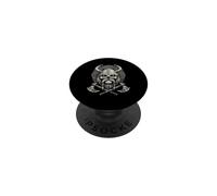 Distressed Nordic Viking Skull Warrior Axes Vintage Grunge PopSockets Adhesive PopGrip