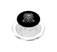 Distressed Nordic Viking Skull Warrior Axes Vintage Grunge PopSockets PopGrip for MagSafe