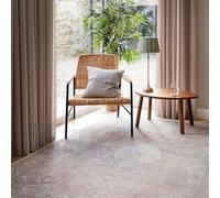 Distressed Persian Style Neutral Beige Cotton Area Rug Machine Washable Stain Resistant Living Room Carpet Bedroom Hallway Kitchen Rugs 200cm x 290cm