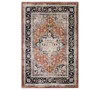 Distressed Persian Terracotta Rug - 166 x 120 cm - Medallion - Sovereign