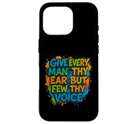 Distressed Polonius Advice Ear Voice Hamlet Shakespeare Meme Case for iPhone 16 Pro