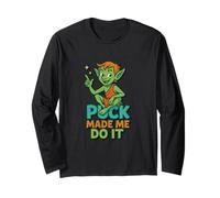 Distressed Puck Midsummer Night Dream Fairy Imp Shakespeare Long Sleeve T-Shirt