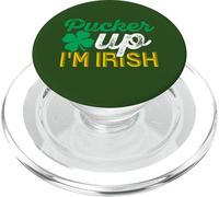 Distressed Pucker Up I’m Irish Vintage St Patrick’s Day PopSockets PopGrip for MagSafe