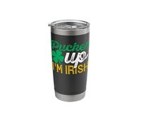 Distressed Pucker Up I’m Irish Vintage St Patrick’s Day Stainless Steel Insulated Tumbler