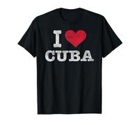 Distressed Retro I Love Cuba T-Shirt Souvenir Gift