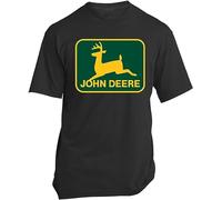 Distressed Retro, Logo, John, Deere, T-Shirt,Unisex T-Shirt Black Black M