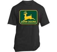 Distressed Retro, Logo, John, Deere, T-Shirt,Unisex T-Shirt Black S