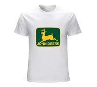 Distressed Retro, Logo, John, Deere, T-Shirt,Unisex T-Shirt WhiteL White L