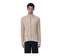 Distressed Ribbed High-Neck Jumper - male - MM6 Maison Margiela - Cardigans - Brown - L - Knitwear L