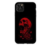 Distressed Roses Skull Petals Grunge Emo Goth Aesthetic Case for iPhone 11 Pro Max
