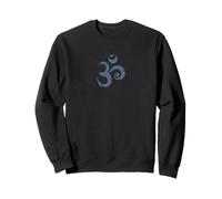 Distressed Sacred Om Symbol - Minimal Spiritual Design Sweatshirt